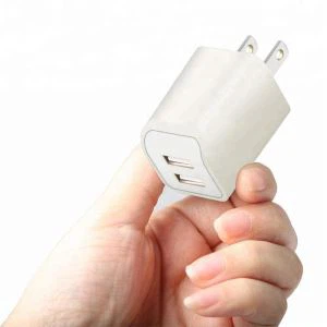 Značková 2-portová USB nástenná nabíjačka mobilných telefónov