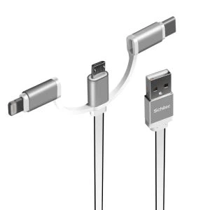 Multifunkčná nabíjačka 3v1 USB kábel pre telefón