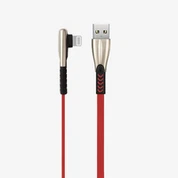 Kovový 90-uhlový kábel USB s uhlovou hlavou